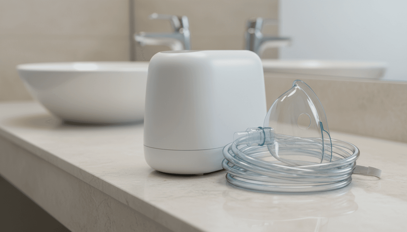 Nebulizer machine with clean replacement tubing